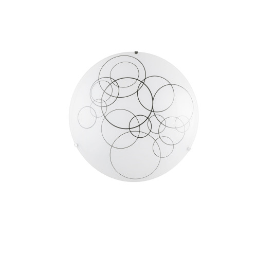Plafoniera KARMA in vetro bianco 40 cm. Plafoniera KARMA in vetro bianco 40 cm.