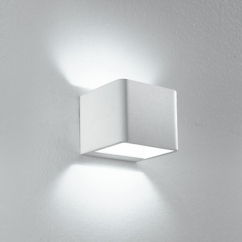 Applique LED ATLASin alluminio bianco 6W 3500K (Luce calda)