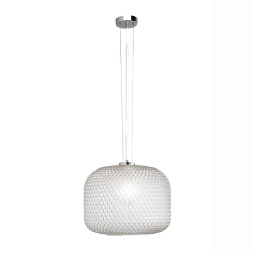 Sospensione ASHFORD in vetro trasparente 150x40 cm. Sospensione ASHFORD in vetro trasparente 150x40 cm.