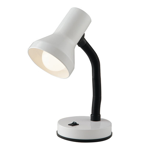 Lampada da lettura LDT bianca in plastica e metallo (1xE27) Lampada da lettura LDT bianca in plastica e metallo (1xE27)