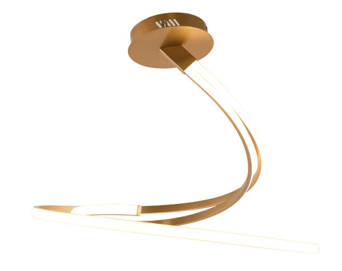 Plafoniera LED KINETIC in alluminio oro 40W con interruttore CCT Plafoniera LED KINETIC in alluminio oro 40W con interruttore CCT
