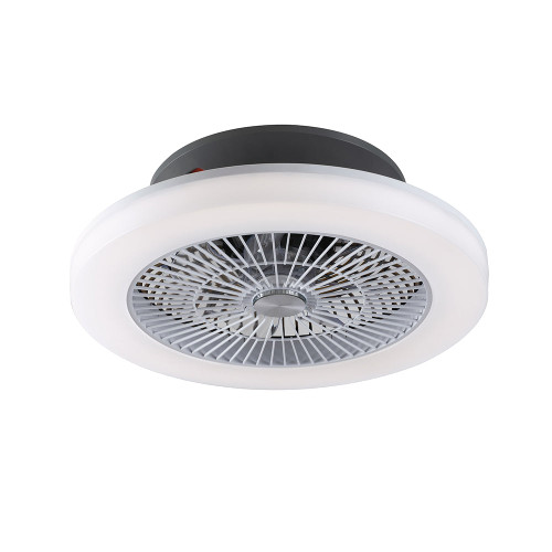Ventilatore LED FOEHN 40W grigio 3 velocità con Wi-Fi e telecomando