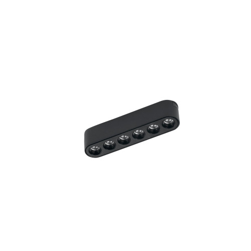 Lampada LED lineare nera per binario BERNINI 48V 6W 3000K UGR<19 11,5 cm. 