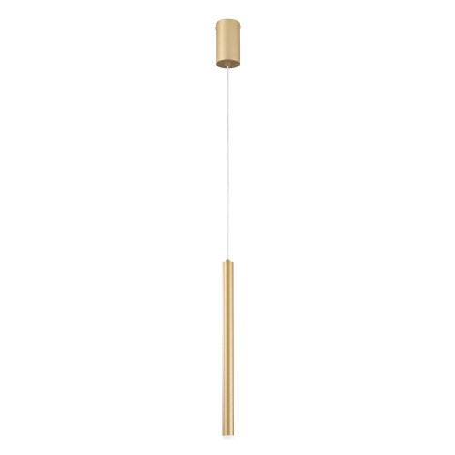 Sospensione LED PYPE in metallo oro spazzolato 5W con funzione CCT