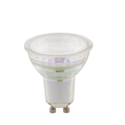 lampadina led gu10 vetro 5w 550lm 4000k 240° 50x54mm 15000h cri90