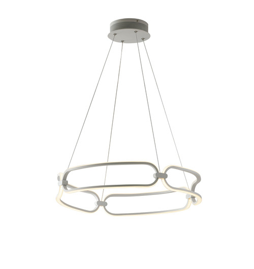 Sospensione INFINITY bianca 49W 4000K (luce naturale) 58cm. Sospensione INFINITY bianca 49W 4000K (luce naturale) 58cm.
