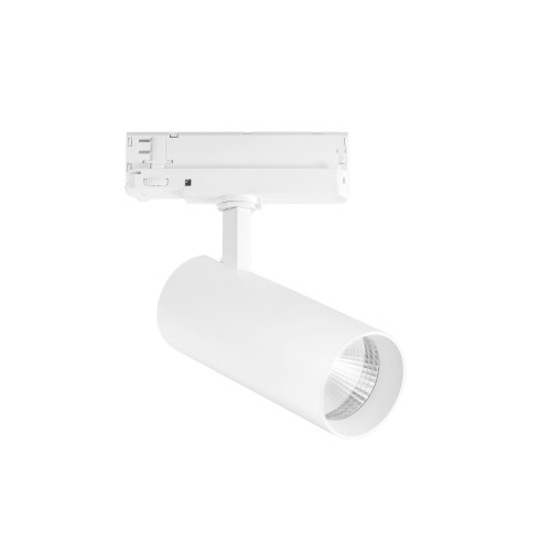 Faro LED PLANE per binario trifase in alluminio bianco 30W 3600 Lumen 4000K (luce naturale)