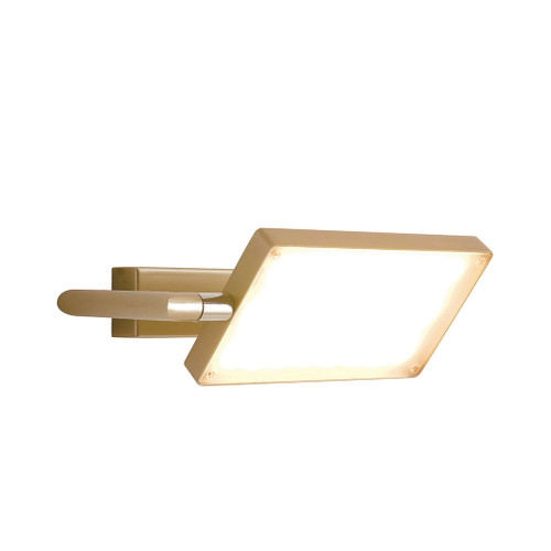 Applique LED BOOK in alluminio oro con diffusore orientabile 18W 3200K Applique LED BOOK in alluminio oro con diffusore orientabile 18W 3200K