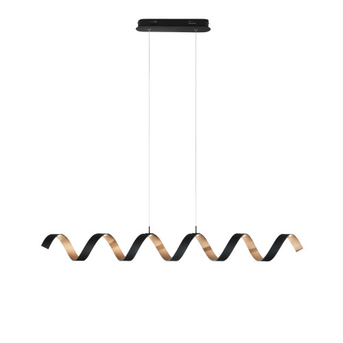 Sospensione HELIX nera e oro 30W 4000K (luce naturale) Sospensione HELIX nera e oro 30W 4000K (luce naturale)