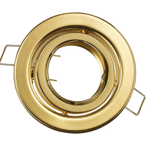 Struttura Faretto ad incasso REFLEX rotonda orientabile in metallo oro cm..