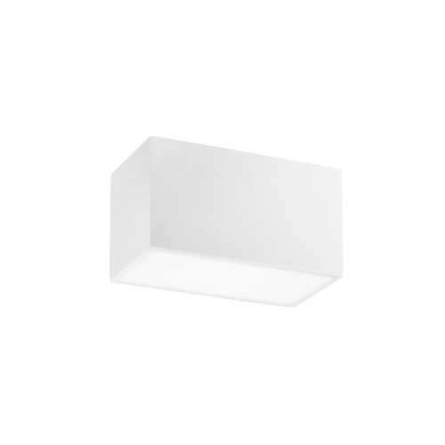 Plafoniera LIVING in gesso bianco verniciabile 23 cm. Plafoniera LIVING in gesso bianco verniciabile 23 cm.