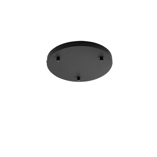 Rosone rotondo per sospensione PIREX a tre luci in metallo nero 32 cm. Rosone rotondo per sospensione PIREX a tre luci in metallo nero 32 cm.