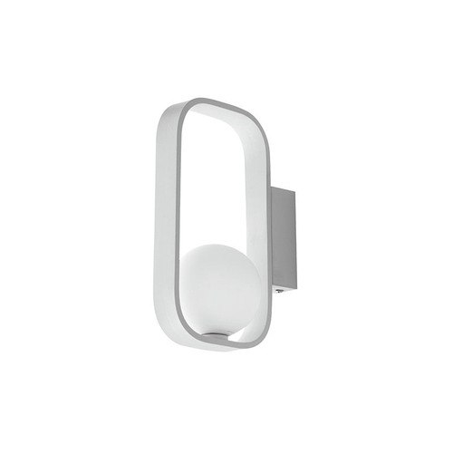Applique ROXY in alluminio e vetro bianco satinato Applique ROXY in alluminio e vetro bianco satinato