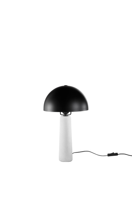 Lampada da terra Vitruvio con paralume in metallo e base in cemento