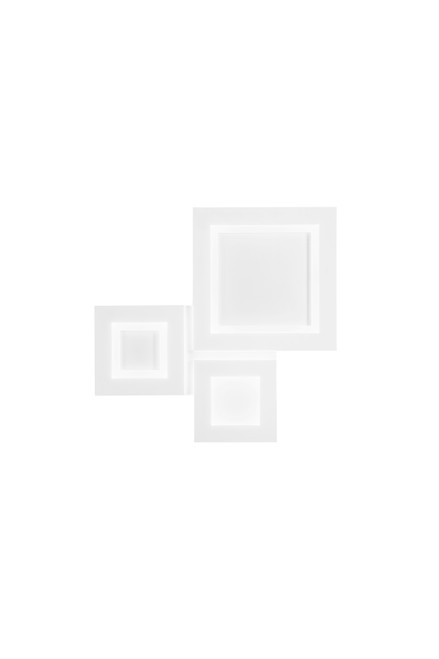 Plafoniera Albers in alluminio bianco - composizione