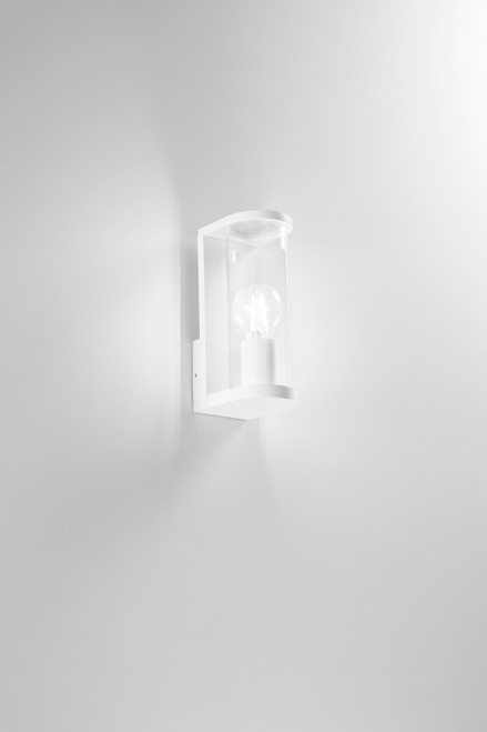 APPLIQUE ROSEN BIANCO IN ALLUMINIO+VETRO 1XE27 IP44 119X83X222MM