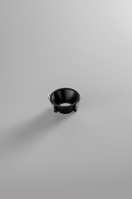 INCASSO OBON TONDO NERO IN ALLUMINIO IP65 66X35MM