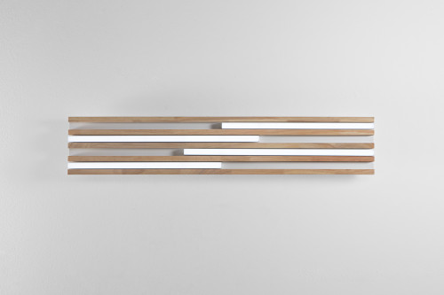 PLAFONIERA LED KUMA BIANCA IN LEGNO 24W CCT 2700/3200/4000K L80X 15XH5,2