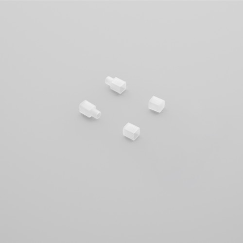 Set 2 staffe 0,6x0,6 cm. per striscia neon flex 24V