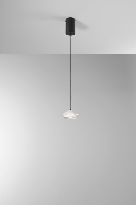 Sospensione ATREO bianco in metallo