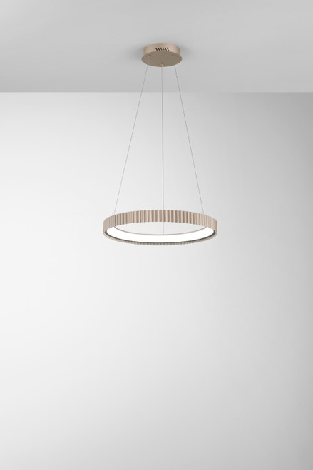 SOSPENSIONE LED NIKE ORO IN METALLO 40W 5840LM DIP-CCT 2700/3200/4000K D49,5XH5CM