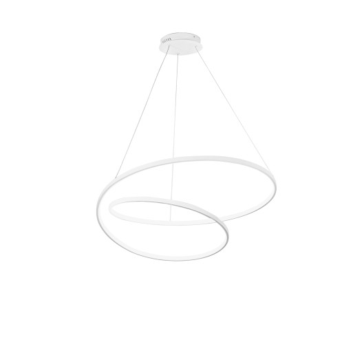 Sospensione LED LIEVE in alluminio bianco 60W con interruttore CCT 80 cm. Sospensione LED LIEVE in alluminio bianco 60W con interruttore CCT 80 cm.