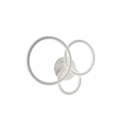 Plafoniera BRYANT bianca con tre diffusori diamantati 86W luce naturale Plafoniera BRYANT bianca con tre diffusori diamantati 86W luce naturale