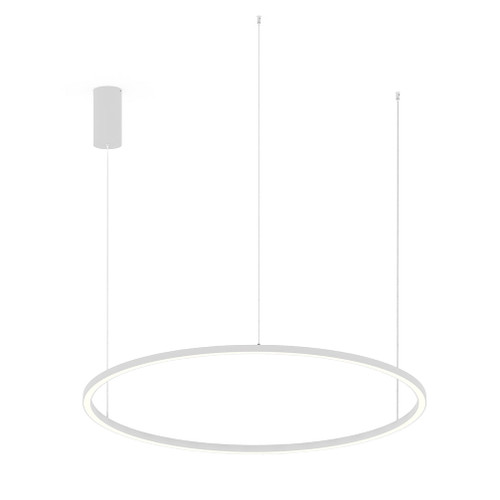 Sospensione LED HOOP in alluminio bianco con funzione CCT 120 cm. Sospensione LED HOOP in alluminio bianco con funzione CCT 120 cm.