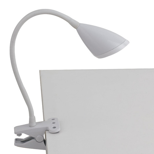 Lampada da lettura LED HEGEL bianca con pinza 3.7W 4000K (luce naturale) Lampada da lettura LED HEGEL bianca con pinza 3.7W 4000K (luce naturale)