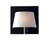 Applique LED WHAROL in metallo bianco e paralume nero 4000K (luce naturale)