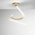 Plafoniera LED KINETIC in alluminio oro 40W con interruttore CCT