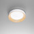 Plafoniera LED ARKA in metallo bianco e legno 24W con CCT 40 cm.