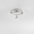 Spot plafoniera SUNNY in metallo nichel con tre punti luce orientabili e lampadine incluse