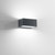 Applique da esterno LED TWIN antracite con luce biemissione 12W 4000K 14 cm.