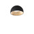 Plafoniera LED COCO in metallo nero 30W con funzione CCT 35 cm.