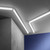 barra led shape bianco in pc 18w 100lm 4000k 117cm.