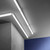 barra led shape bianco in pc 7w 100lm 4000k 44cm.
