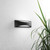 Applique da esterno LED WEISS in alluminio nero con luce calda e naturale