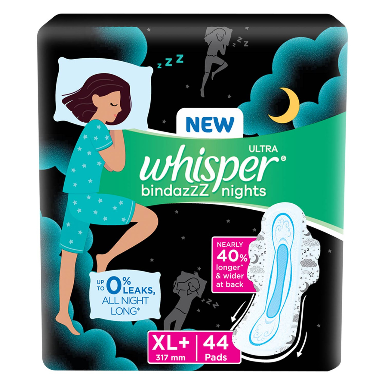 Buy Whisper Bindazzz Night Koala Soft Sanitary Pads