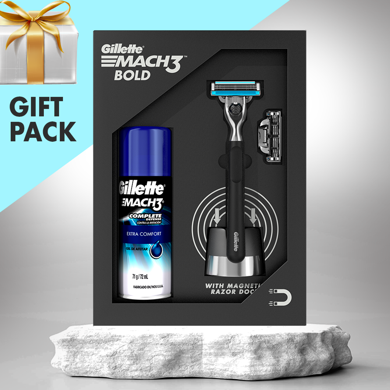 Gillette Fusion 5 Proshield Shave Gift Set for Men - 4 Fusion Proshield  Blades - Helia Beer Co