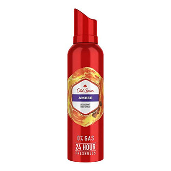 Old Spice Amber No Gas Deodorant Body Spray Perfume, 140 ml