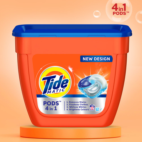 Tide Matic 4in1 PODs Detergent Pack 32 ct -for Top  & Front load washing machine only