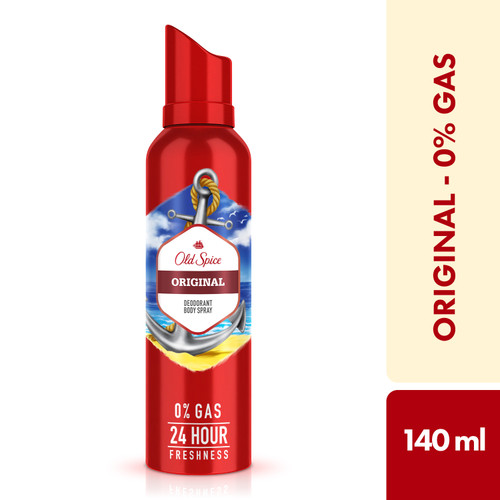 Old Spice Original No Gas Deodorant Body Spray Perfume for Men | 140m