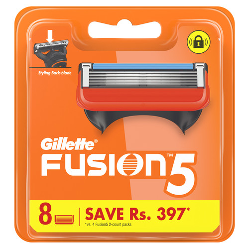 Gillette Fusion - Manual Shaving Razor Blades Cartridge 8 pcs