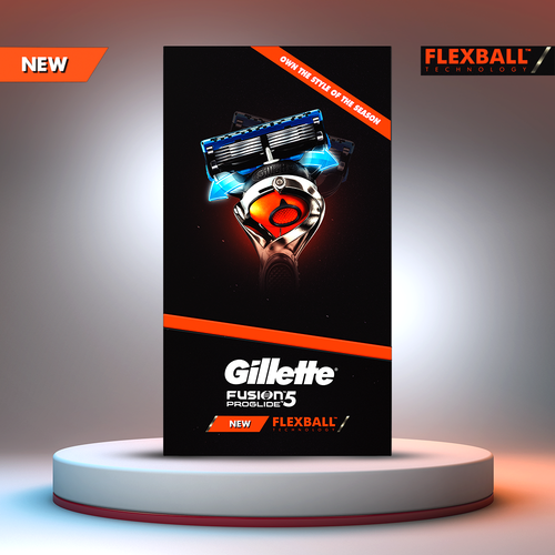 Gillette Flexball Shaving Kit - Flexball Razor + 4s Cartridge