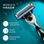 Gillette Mach3 Shaving 3-Bladed Cartridges, Pack Of 10, Men