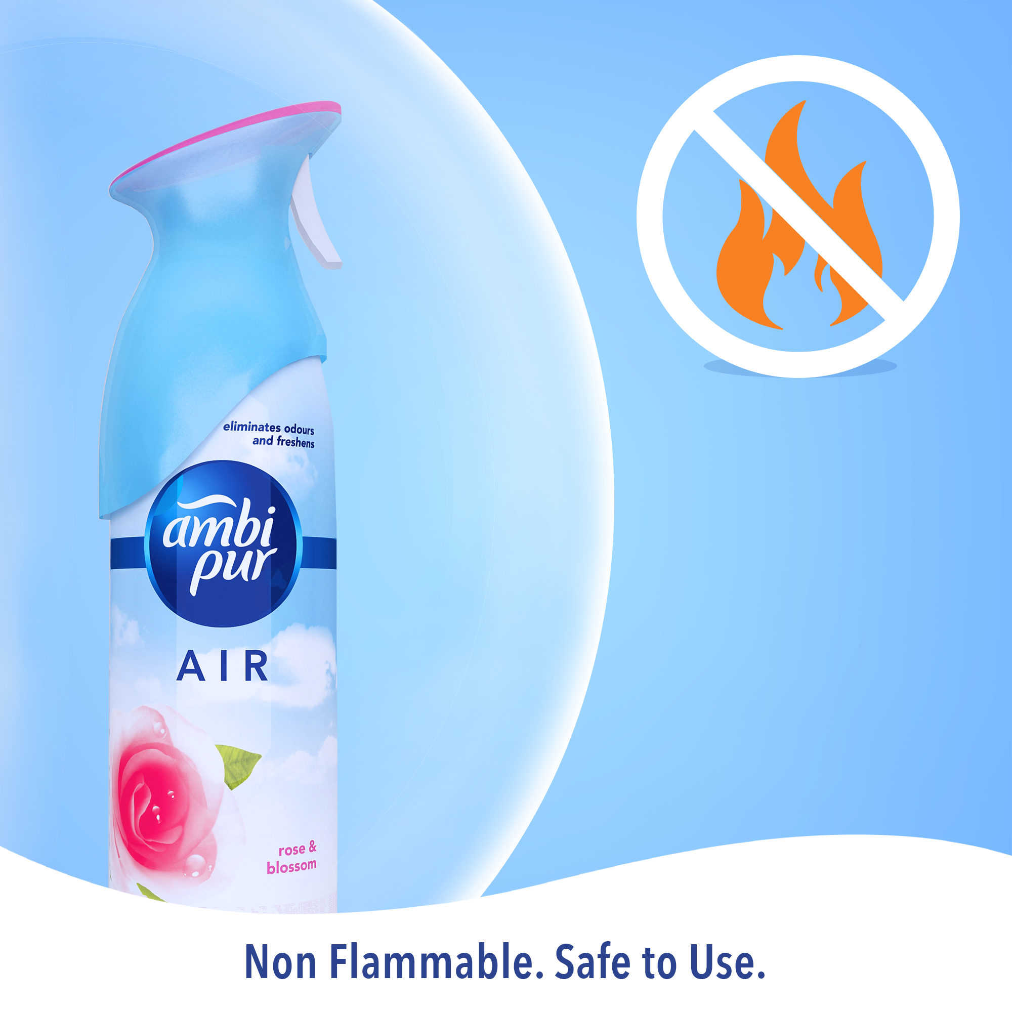 Ambi Pur Air Effect Rose and Blossom Air Freshener - 275 g