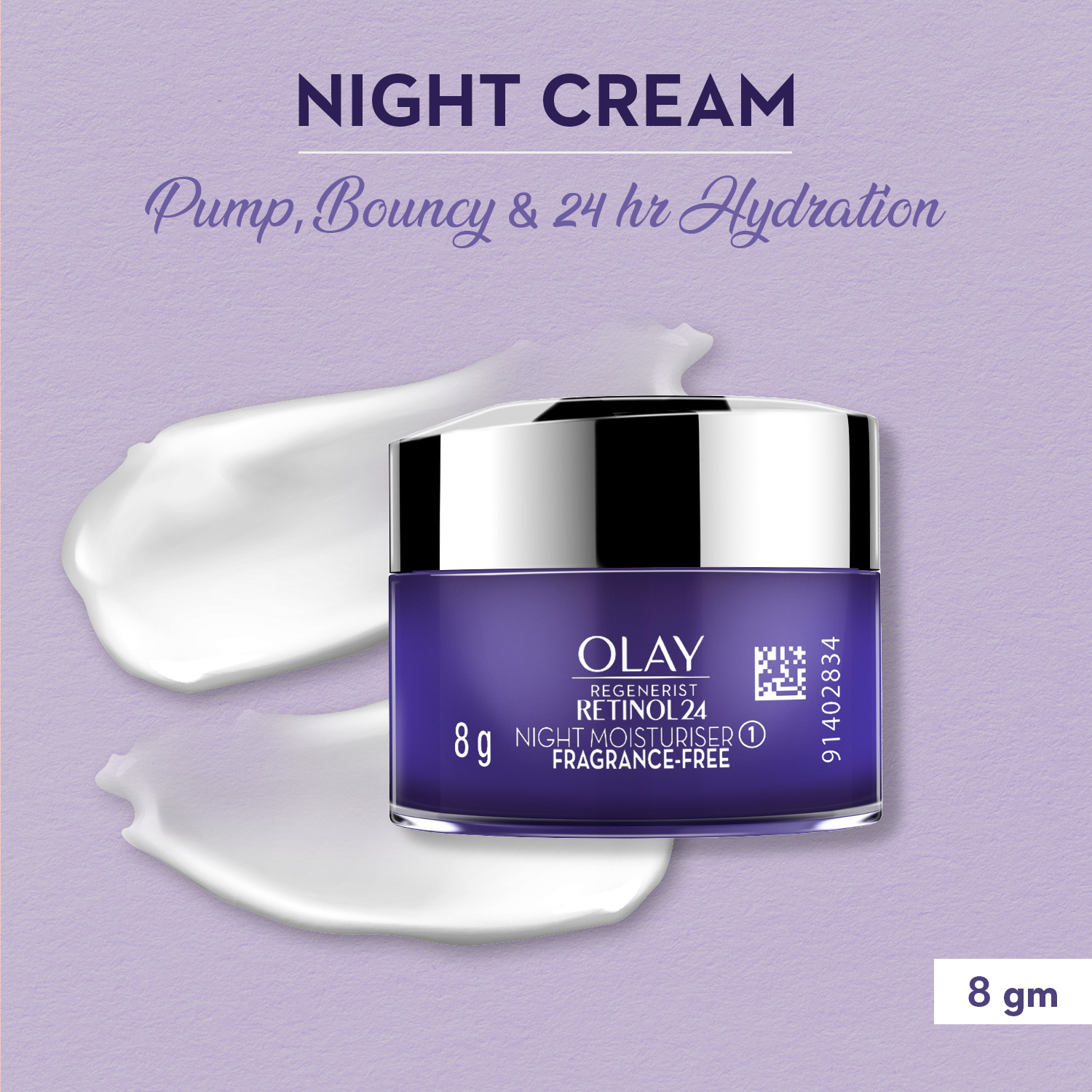 fe Betydning køber Olay Night Cream mini: Regenerist Retinol 24 Moisturiser for hydrated plump  smooth skin, 8g