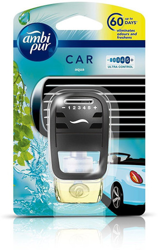 Ambipur Device+Aqua 7ml Car Air Freshener Black