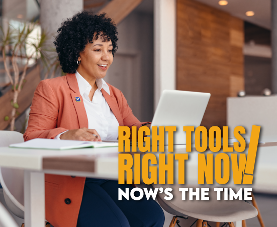 August 2026 Right Tools, Right Now promotional graphic